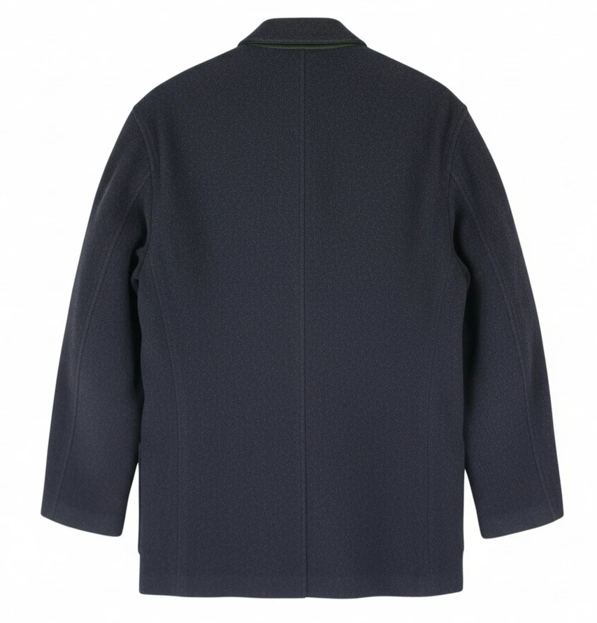 Ermenegildo Zegna Wool Cashmere Jacket Overcoat Mens Large 52 Black Italy - Image 2 of 4