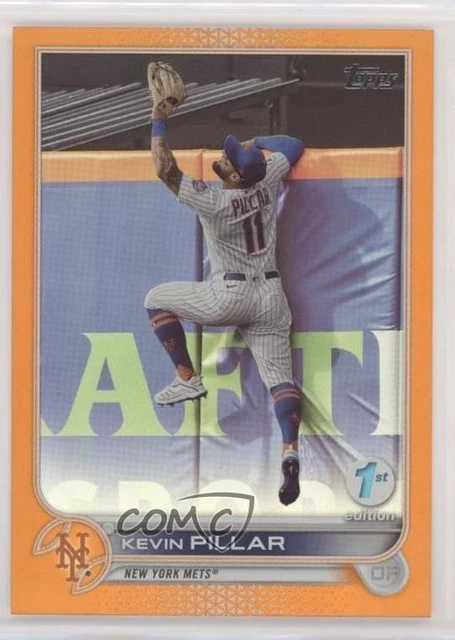 2022 Topps Series 1 1st Edition Orange 28/75 Kevin Pillar #170