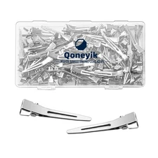 80pcs Metal Duck Billed Hair Clips for Styling Sectioning,Silver Hair Clips f...