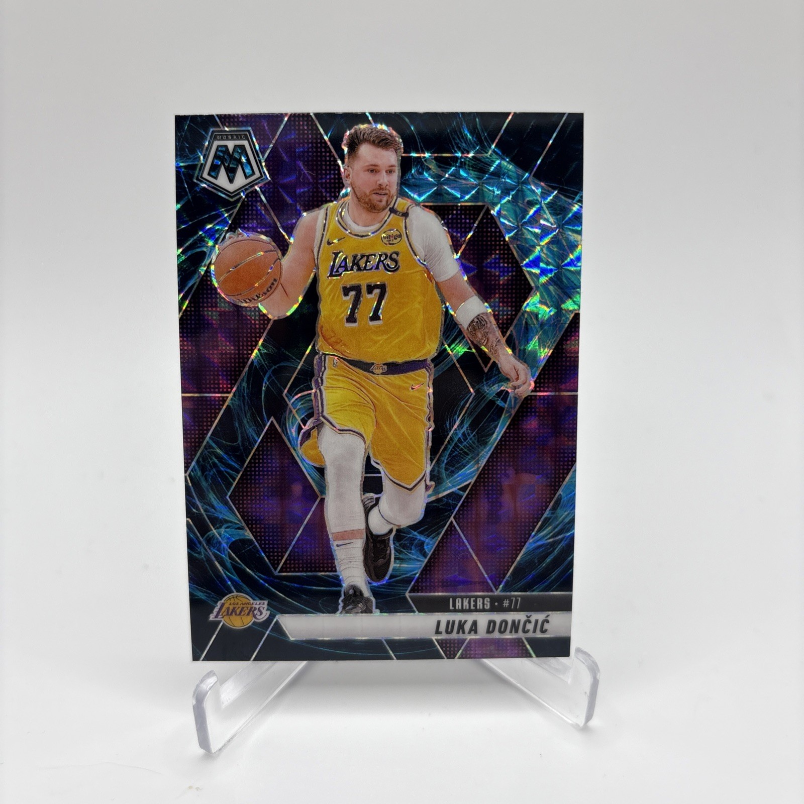 2024 Panini Mosaic Luka Doncic Genesis Case Hit #100