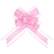 10pcs 9" Large Pull Bow Gift Wrapping Big Organza Bows Ribbon Pink