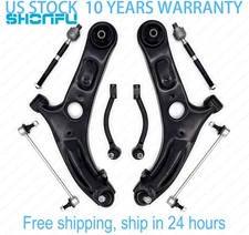 Front Lower Control Arms Tie Rod Sway Bar for 2011-2016 Hyundai Elantra Veloster