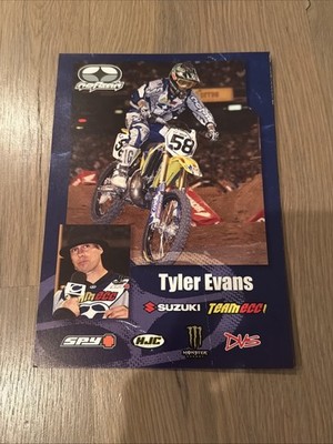Tyler Evans Suzuki Team ECC AMA Supercross Hero Card