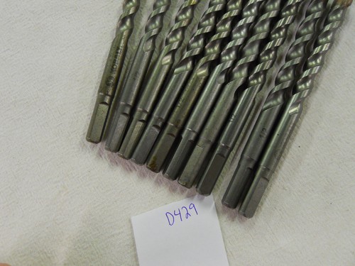 10 NEW 1/2" KOBALT MASONRY DRILL BITS. 1/2" X 6". CARBIDE TIPPED BITS. {D429} - Picture 4 of 5