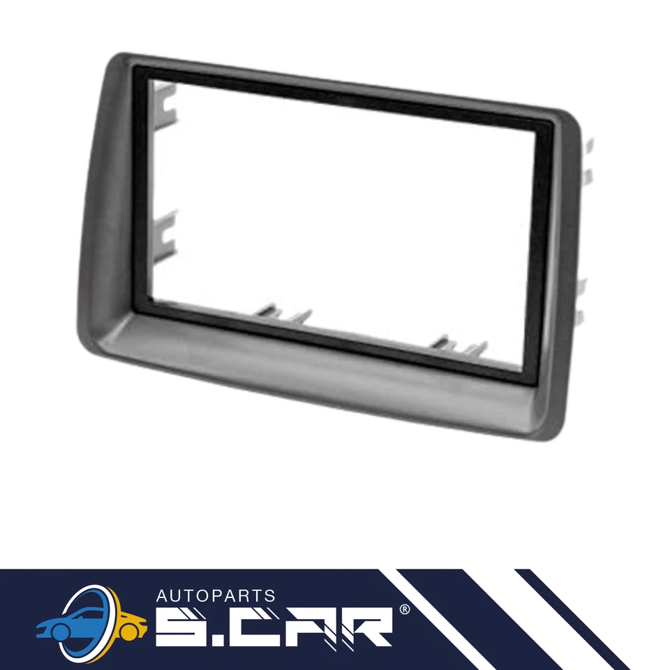 Mascherina Autoradio Per Fiat Panda 169 2 DIN Pannello Stereo Radio - Immagine 2 di 4