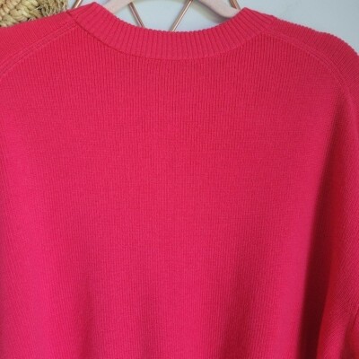 トリーナターク Trina Turk Chloe Ruffle Pullover レディース Sweaters Dragon Fruit Trina Turk, New, Chloe Dragon Fruit Pink Ruffle Wool