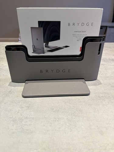 Brydge Laptop Stand Vertical Docking Station Compatible with 15 inch MacBook VGC