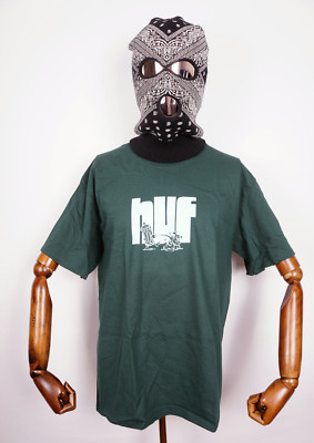 Huf Worldwide Skateboard Shirt T-Shirt Tee Hydrate Dark Green in L