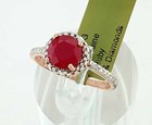GENUINE 1.58 Cts RUBY & DIAMOND RING 10K ROSE GOLD - Free Certificate Appraisal — photo 3