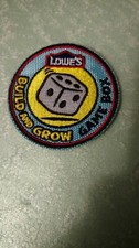 Lowe's build and grow game box badge patch