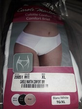 Carole Martin Comfort Brief Wide Waist Band -sz XL white Free Shipping