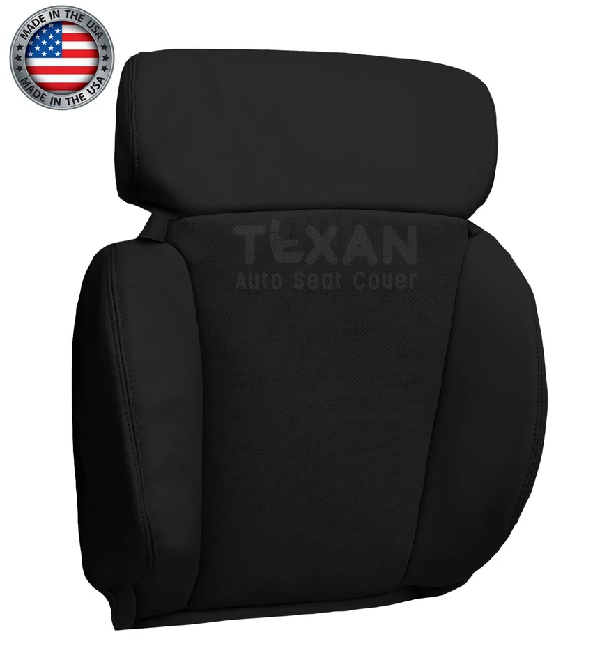 Front Seat Cover Perforated Leather Black For 2006-2011 Lexus GS430 GS450H GS460 - Image 3 of 4
