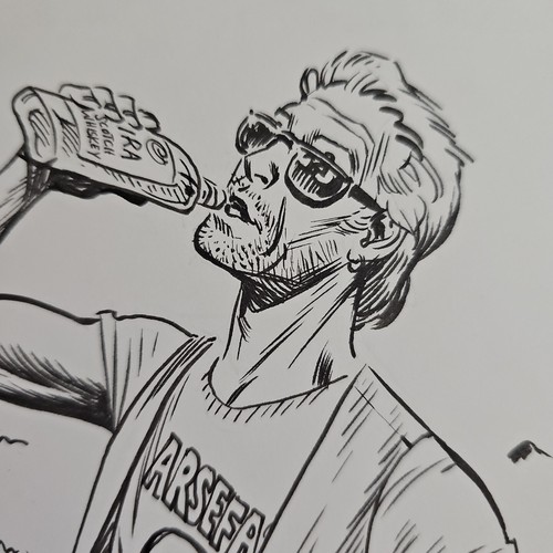Garth Ennis PREACHER "Cassidy" by Kieron Dwyer Original Comic Art Commission '99 - Picture 10 of 13