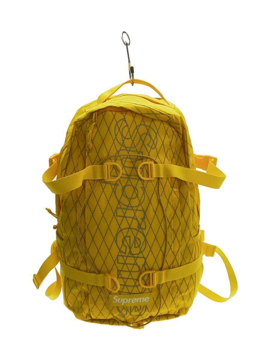 Supreme yellow backpack sale