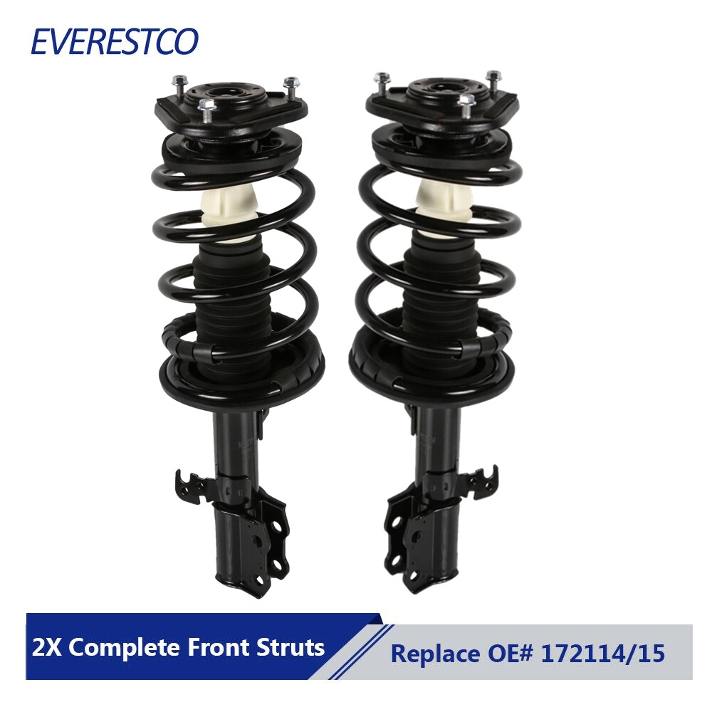 Set of 2 Front Complete Strut Assembly Coil Spring For 2003-2008 Toyota Corolla