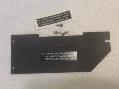PIPER AIRCRAFT CHEROKEE 140 OIL COOLER WINTERIZATION  PLATE