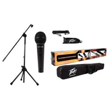 Peavey PV-MSP1 PVi 100 Microphone  Mic Stand With Boom  Gig Bag  XLR Cable