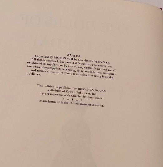 The Dolls Of Yesterday By Eleanor St. 1948 eBay