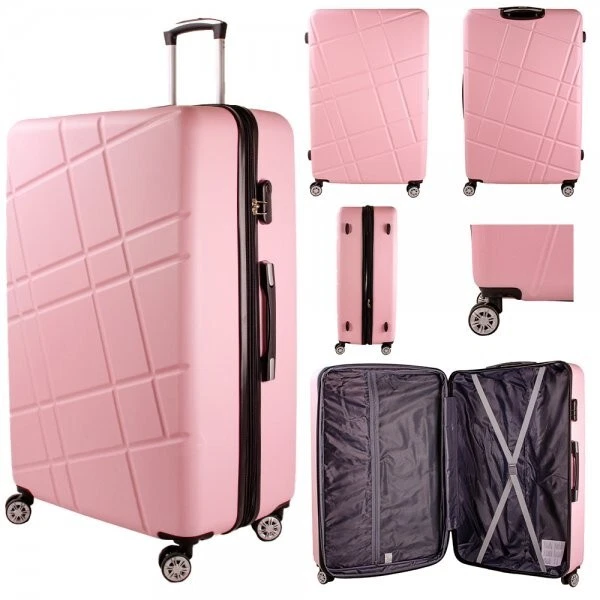 32 inch Pink Travel Trolley Suitcase eBay