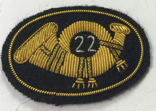 CIVIL WAR 22ND INFANTRY HAT CAP KEPI INSIGNIA-SMALL