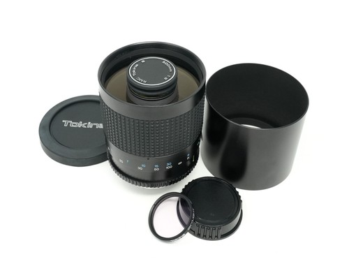 RMC Tokina 500mm f8 Mirror Reflex Lens w/ Minolta Mount, Hood, Filter, Caps MINT - 第 1/7 張圖片