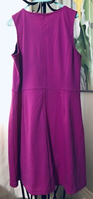 purple dress kmart Vintage Kmart ATTENTION Dark Purple Black Sleeveless Knit Dress Size XL NWT