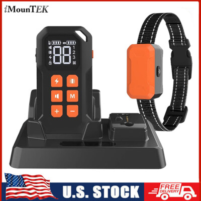 Wireless Dog Fence Dog Training Shock Collar with Charging Base for 1/2 Dogs