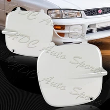 For 1997-2001 Subaru Impreza STi GC8 GF8 White Fog Light Lamp Bumper Covers Cap