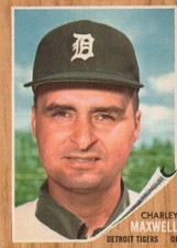 CHARLEY MAXWELL 1962 TOPPS BASEBALL #506