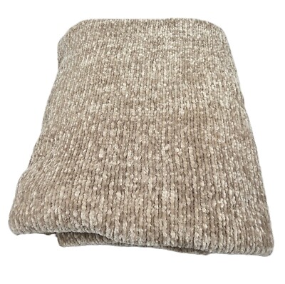 Threshold 50''x60'' Shiny Chenille Throw Blanket - Neutral Color - New w/o Tags