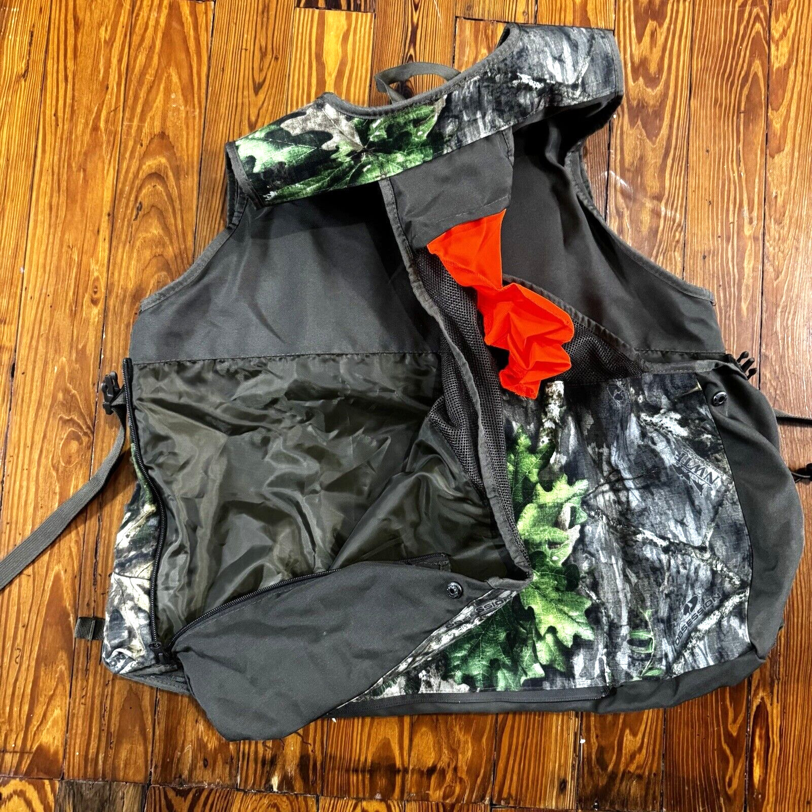 NWTF Mossy Oak Turkey Camo Vest - Mossy Oak Camo M-L Mens