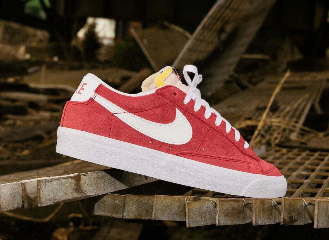 tijdschrift haspel Viva New Nike SB Blazer Low &#039;77 Suede Shoes Athletic Street Casual Red-White  SIZES 🔥 | eBay