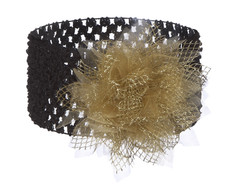 Golden Sparkle Baby Girl's Headband for 0 - 12 Months