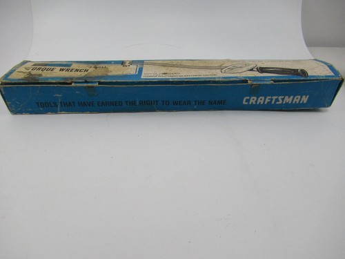 Vintage Sears Craftsman Torque Wrench 1/2" Drive Made In USA Original Box 994641 - Picture 3 of 16