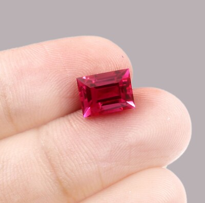 9 Ct Natural Certified BURMA Pigeon Blood Red Ruby Unheated Loose Gemstone