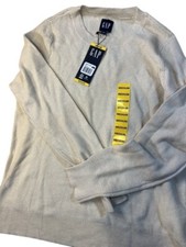 Gap Beige Crewneck Cotton Sweater Medium New With Tags