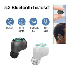 Small Mini Bluetooth Earphones Wireless In Ear Stereo Sport Earbuds Handsfree