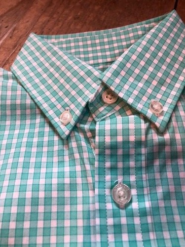 Vineyard Vine Whale Hemd Jungen Button Down Neu Mit Etikett Gingham Capri Blau - Bild 11 von 11