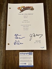‘Cheers’ TV Show Signed Autograph Full Pilot Script James Burrows Charles ACOA