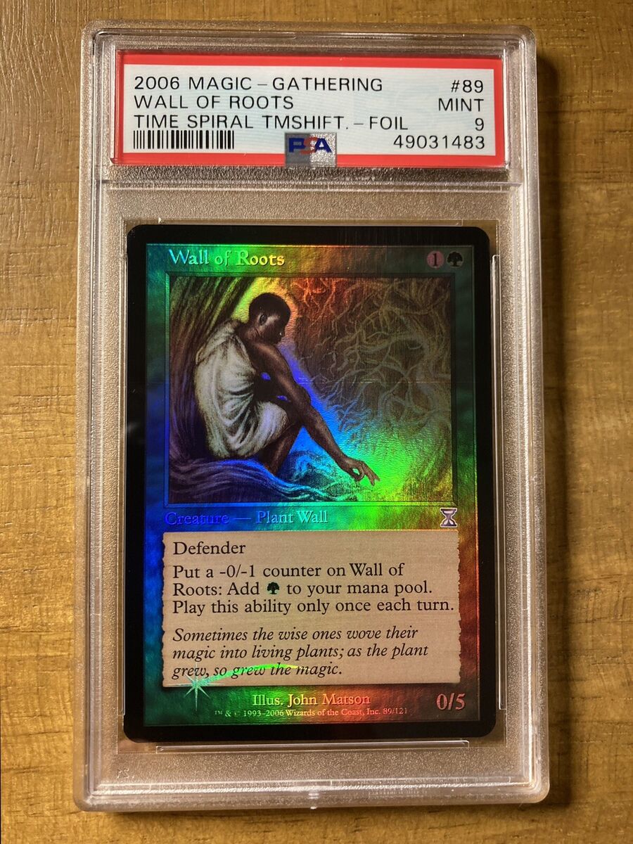 MTG✨WALL OF ROOTS FOIL✨Time Spiral - Timeshifted PSA 9 MTG✨WALL OF ROOTS FOIL✨Time Spiral - Timeshifted PSA 9