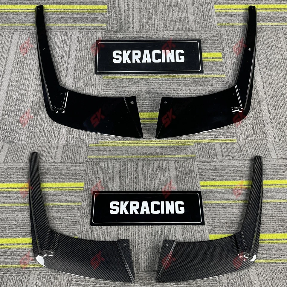 Kit de labios de protección difusor trasero de fibra de carbono/negro brillante para BMW M6 F06 F12 F13 Foto 3 de 4