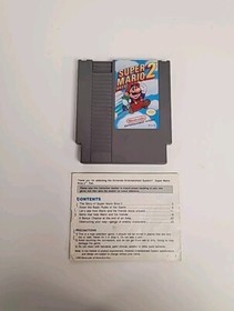 Super Mario Bros. 2 (Nintendo NES, 1988) NES - Hard Case, Game And Manual 