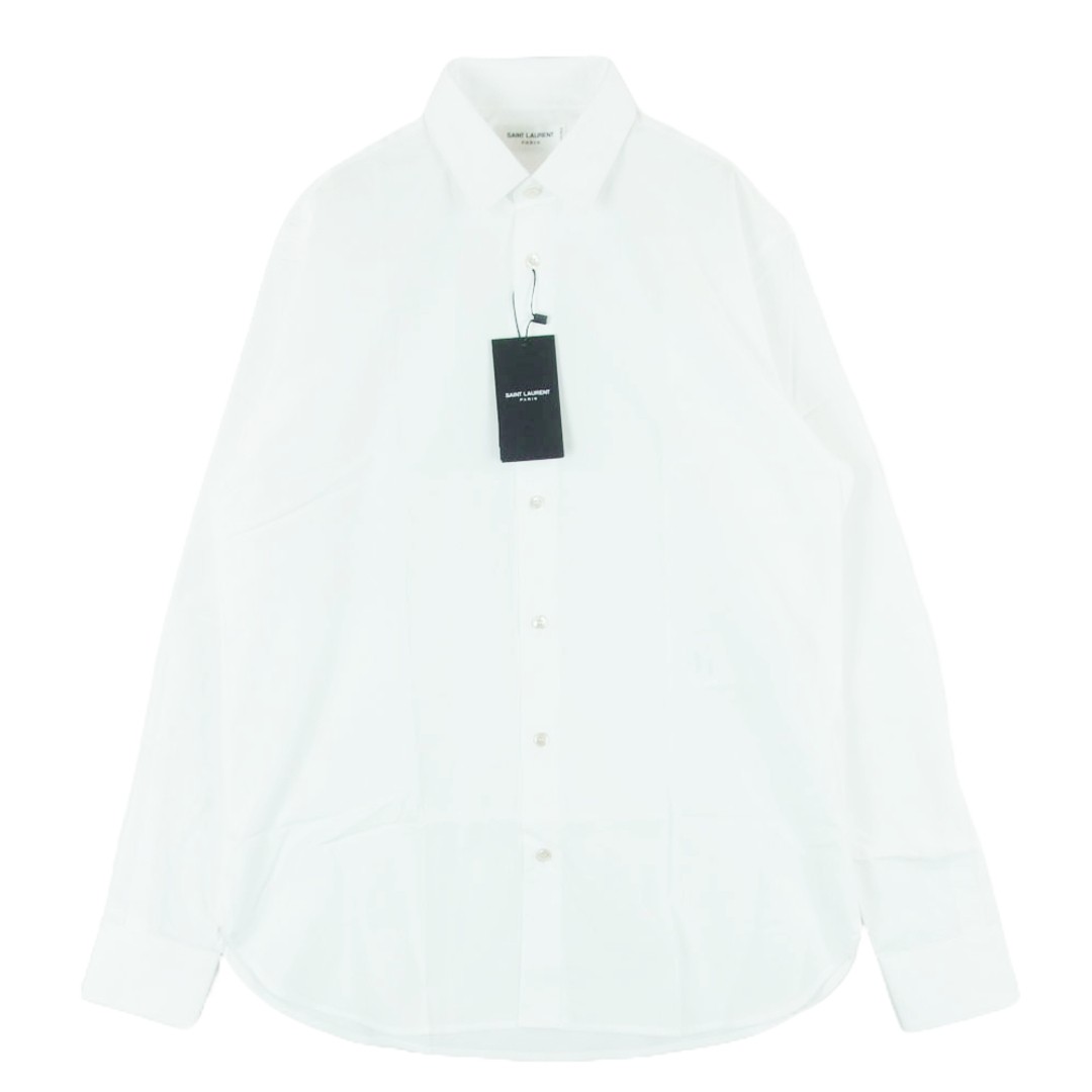 Camicia SAINT LAURENT Y217W uniforme tinta unita manica lunga bianca 38 usata LIFE 0
