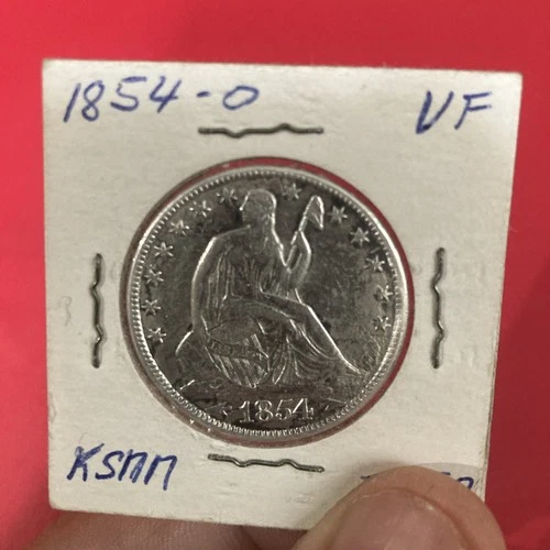 Raw 1854-O Seated Liberty Half Dollar - VF