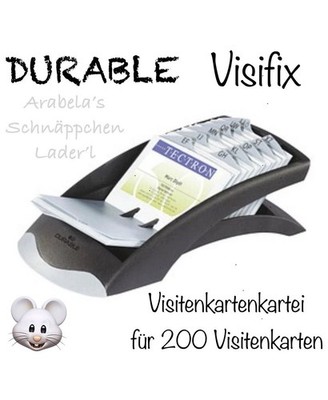DURABLE Visifix Desk für 200 Visitenkarten alphabetisch NEU