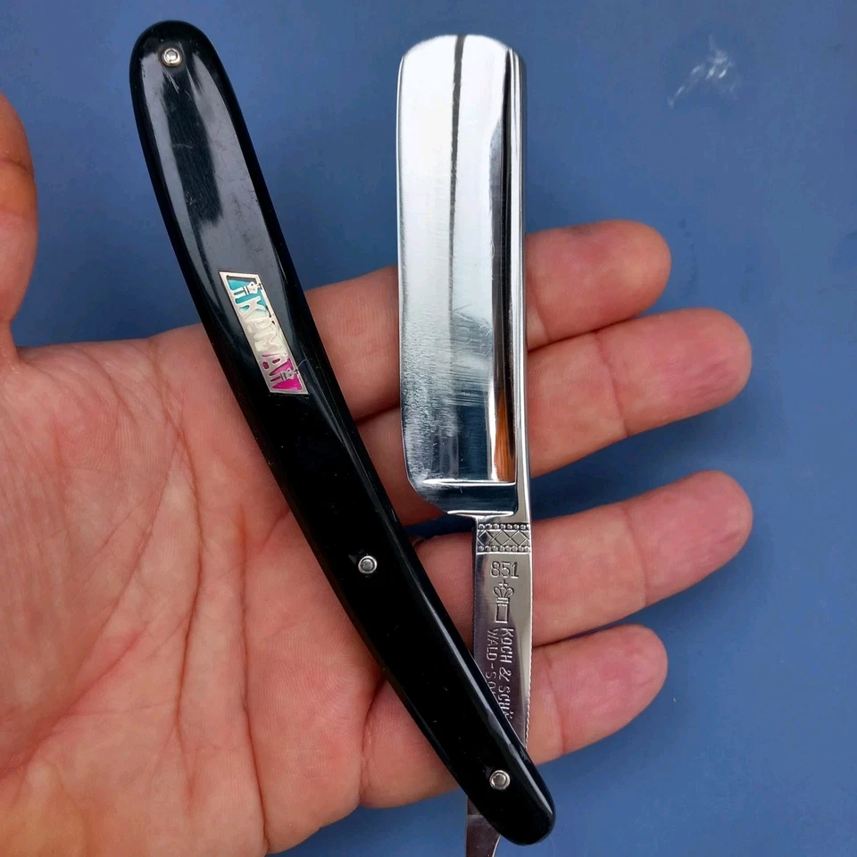 Rasoio A Mano Libera KAMA,straight Razor,coupe Choux,rasoir,vintage - Immagine 2 di 4