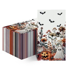 100Pcs Halloween Paper Napkins, Bat Pumpkin Ghost