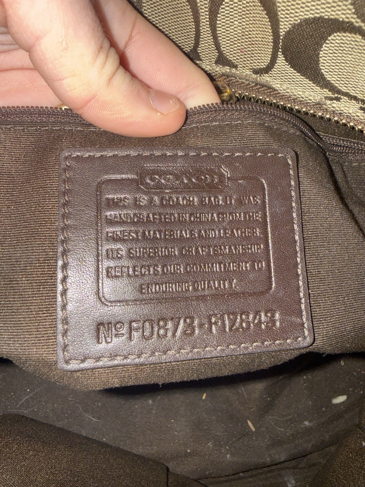 Coach Patchwork Shoulder Bag Brown Multicolor Log… - image 6