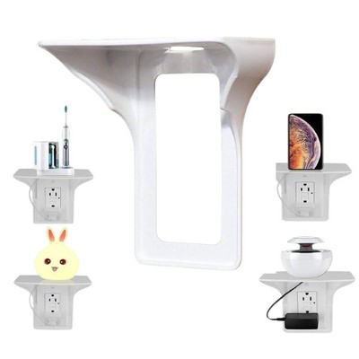Wall Outlet Shelf Holder - Easy Install, Durable Charging and Storage Solution