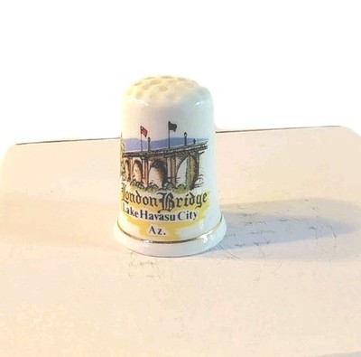 London Bridge Lake Havasu City Arizona Thimble Vintage Souvenir Collectible